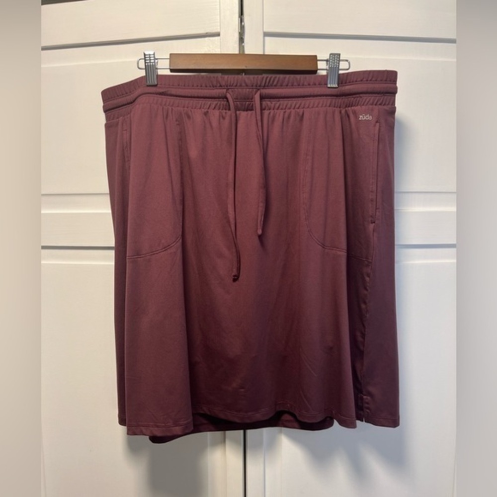 Zuda Women’s 2-Cool Skort size Women’s 1X Color Purple - Picture 1 of 9